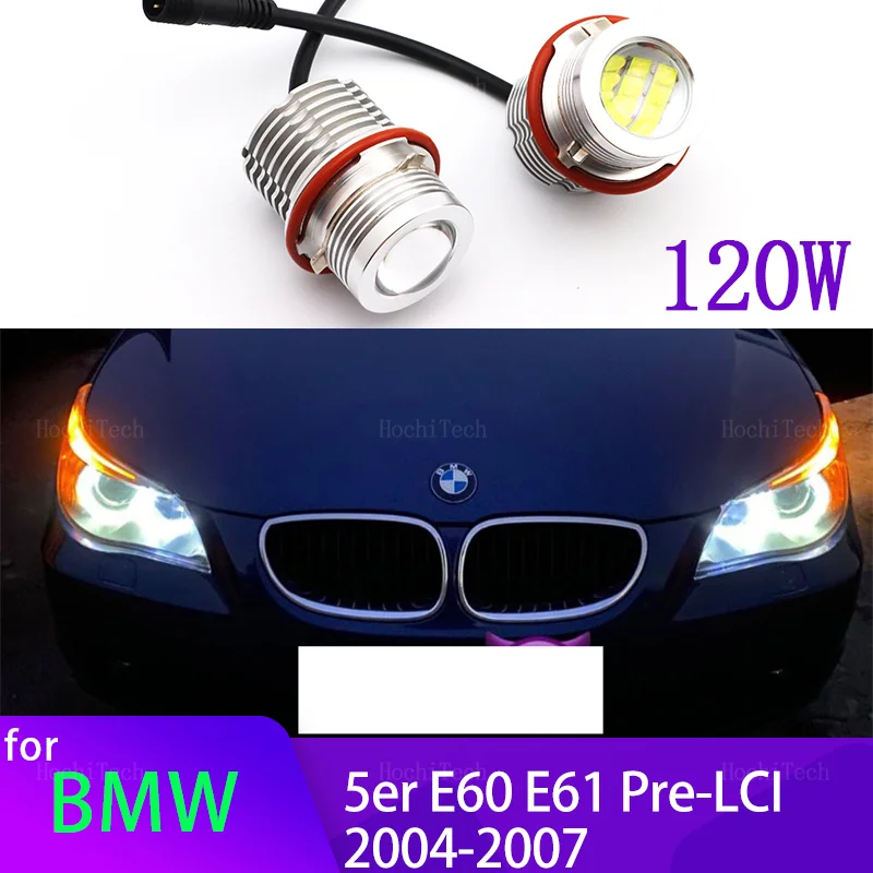 

6000K White LED Angel Eye Ring Light Bulbs Lamp For BMW 5er E60 E61 Pre-LCI 520i 523i 525i 528i 530i 535i 540i 545i 2004-07