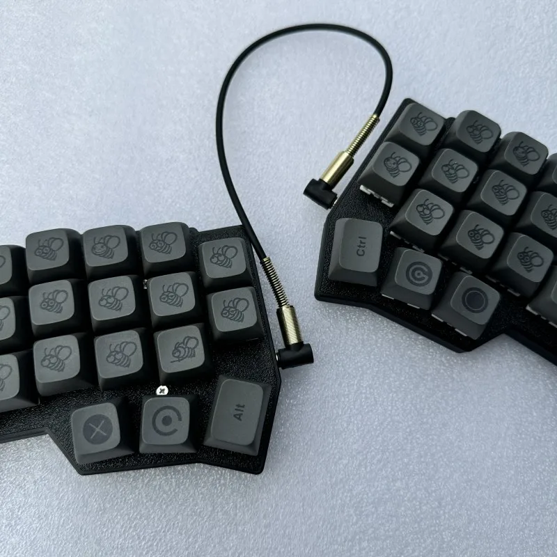 Corne V4.1 Split Keyboard Kit Support QMK/VIAL Wired RGB Custom HotSwap Ergonomic horn v4.1 Design Left and Right Hand Keyboards