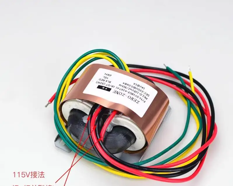 PRT06B preamplificatore a tubo trasformatore speciale 30VA tipo R con foglio di rame