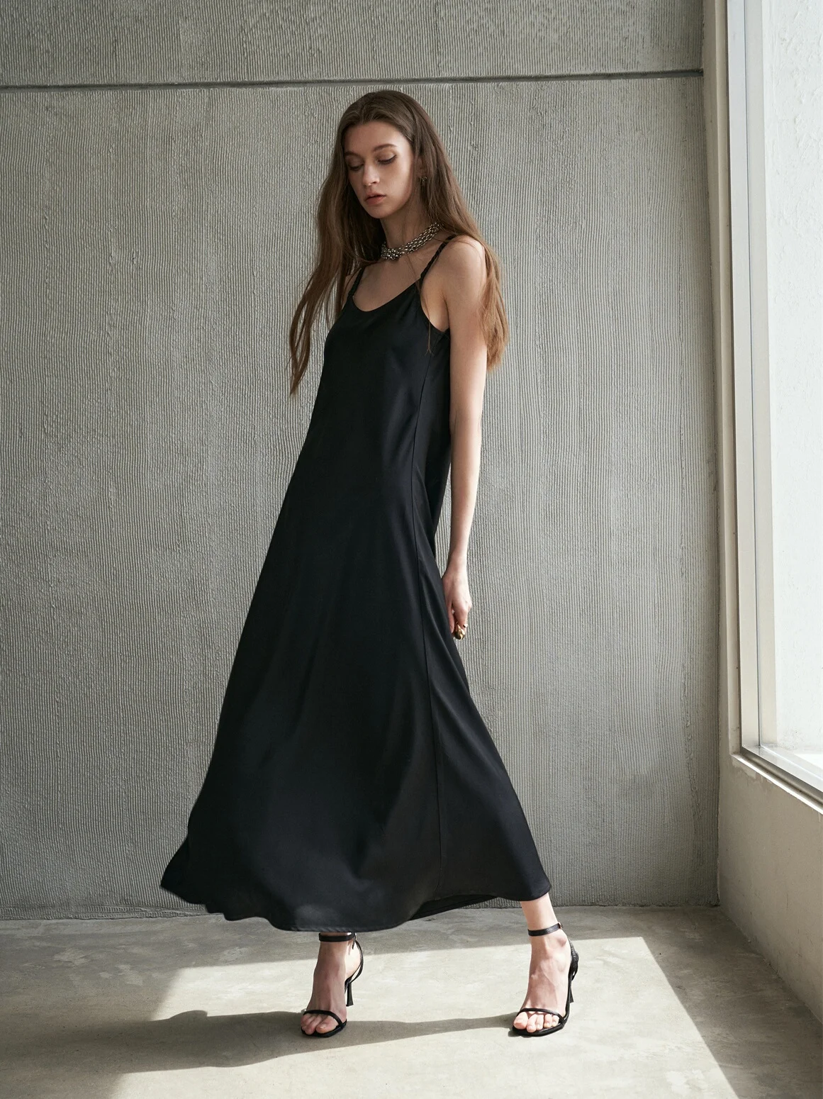 

Undusus Summer Long Svel round Ne Acetate Blend Dr Ele Slimming Gown High Waist A-Line Silhouette Commute Sle