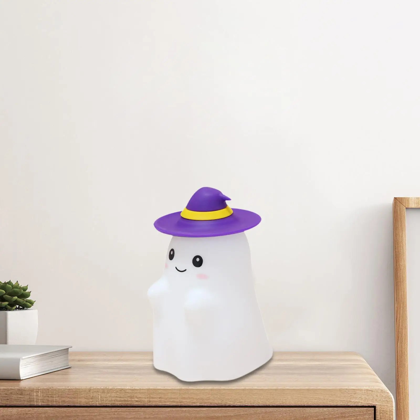 Lampu Hantu Lucu Dekorasi Halloween Hiasan Meja Patung Unik Kreatif Lampu Dekoratif Lampu Malam LED Seram untuk Dapur