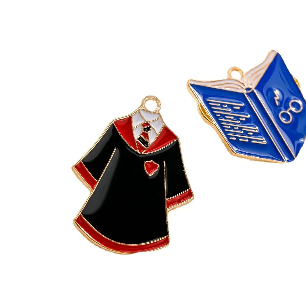 accessori gocciolanti per l'olio della stagione di laurea fai da te, abiti da scapolo, berretti da scapolo, accessori di abbigliamento in lega