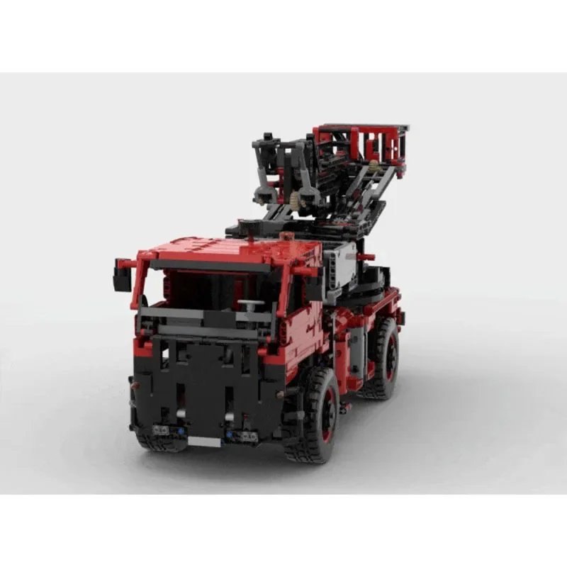 MOC-240744 New Mobile Articulated Boom Lift Building Block Model 3022 Parts Creative Boys' Children's Birthday Toy Gift