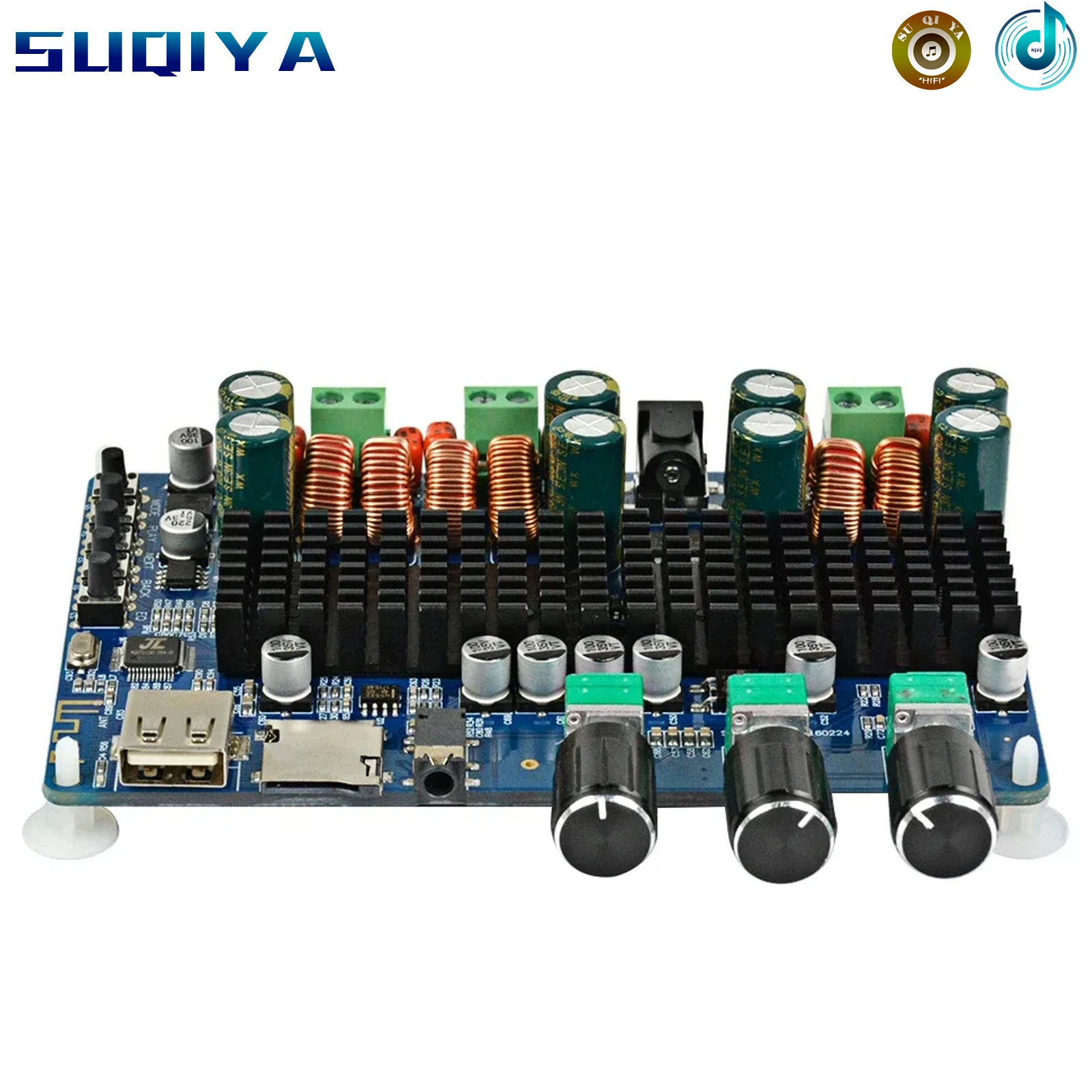 

Amplifiers Audio Board Amplificador Bluetooth USB TF Decoding 2.1 Channel Digital Amplifier Board 100W DC12~26V