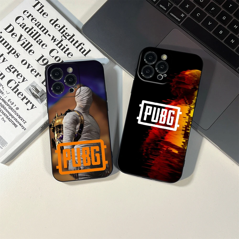 Playerunknown\'s Battlegrounds PUBG Phone Case Transparent For iphone14 13 12 11 14 Pro Max Mini X XR XS 13 14 max phone Covers