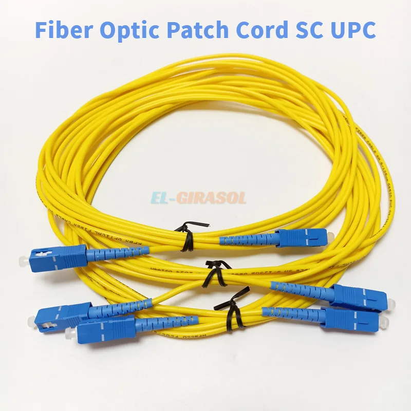 

Optical Patch Cable SC UPC Singlemode Simplex SM 9/125Μm Single Mode Bend Insensitive 3.0Mm Fiber Optic Cord 1m 2m 3m FTTH