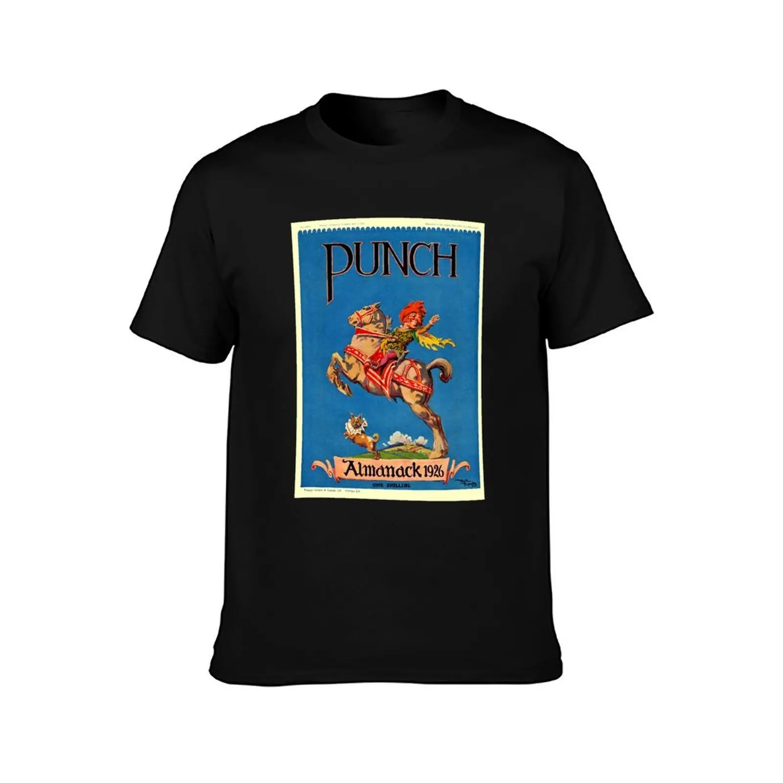 Punch Magazine Cover, 1926 T-Shirt, Summer Casual Cotton Tee, Oversized Streetwear Tops, Vintage Graphic Print, Unisex Men Women