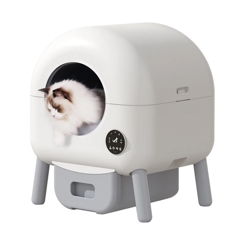 

New Arrival Quality Self-Cleaning Detachable Washing System Safe Cats App-Controlled Cat Litter Box