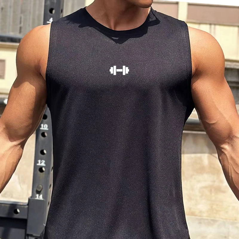 

Мужская майка для спортзала, бодибилдинга, фитнеса, безрукавка, майка-жилетка, повседневная сетчатая майка, спортивная майка для тренировок, мужская одежда