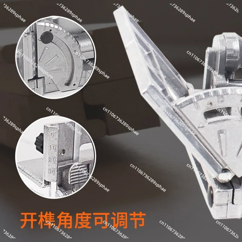 Portable Oblique Hole 3-slot Slotting Machine Furniture Connector Wood Biscuit Joiner Woodworking Tenoning Machine