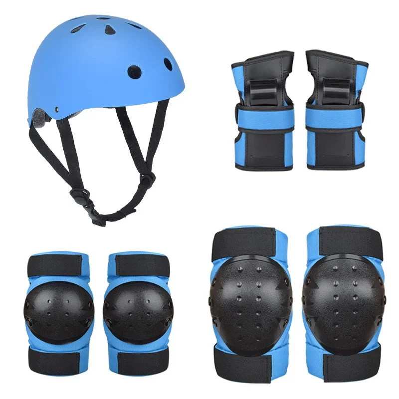 

Factory wholesale adult roller skating protector skateboard skating sports protector set balance car children's helmet protector