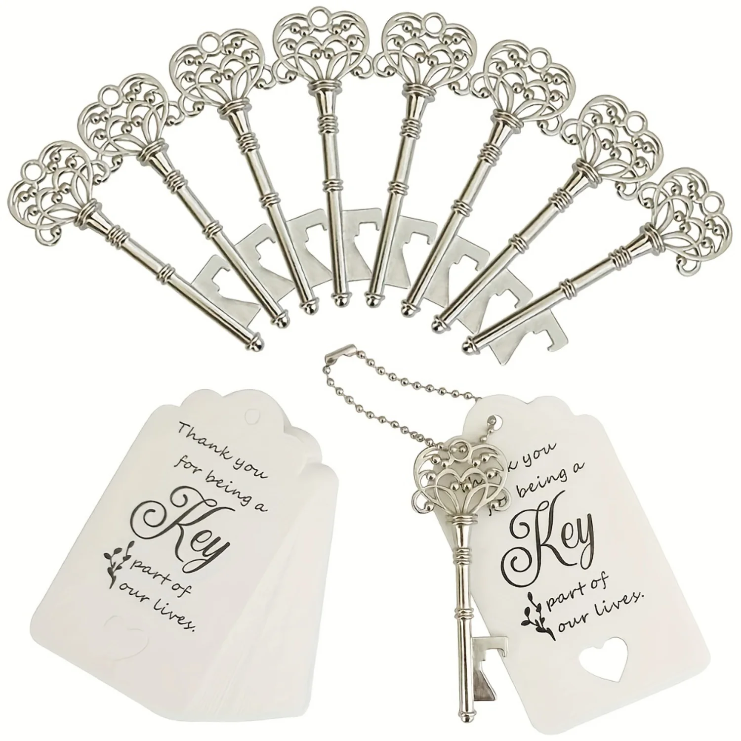 Vintage Skeleton Key Bottle Openers - Wedding Favors & Gifts for Guests