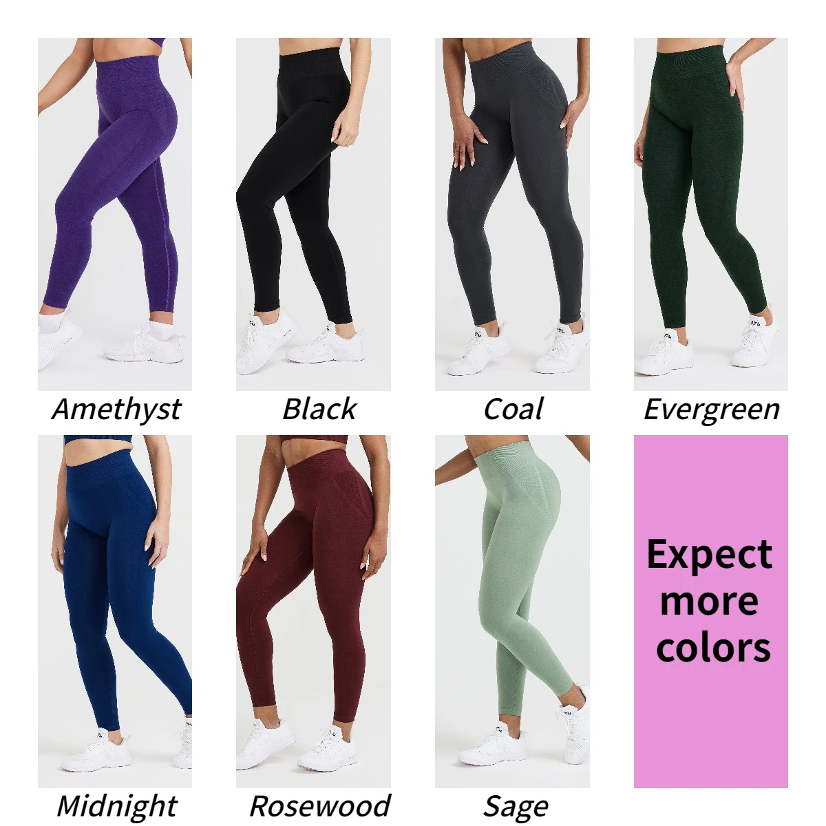 3 Pack Effortless Seamless Leggings GYM Scrunch Booty Butt Women Push Up Leggings Workout Tights Fitness High Waisted Yoga Pants