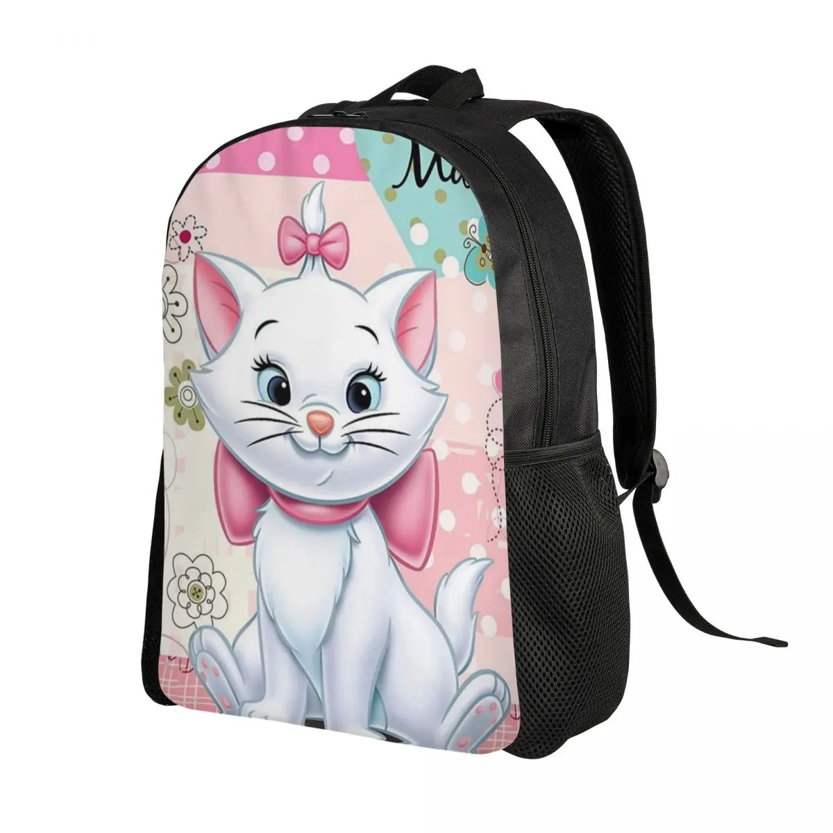 Movie Marie Cat Laptop Backpack Women Men Fashion Bookbag for School College Students Funny Kitten Film Bags