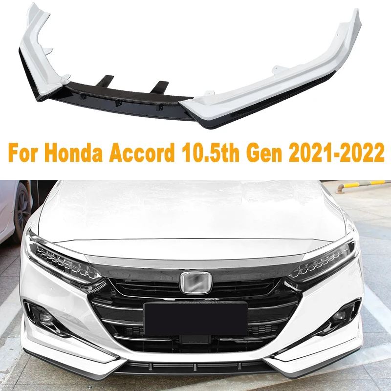 

For Honda Accord 10.5th Gen 2021-2022 Front Bumper Lip Spoiler Splitter Deflector Guards Body Kit Car Auto Accessory New Arrival