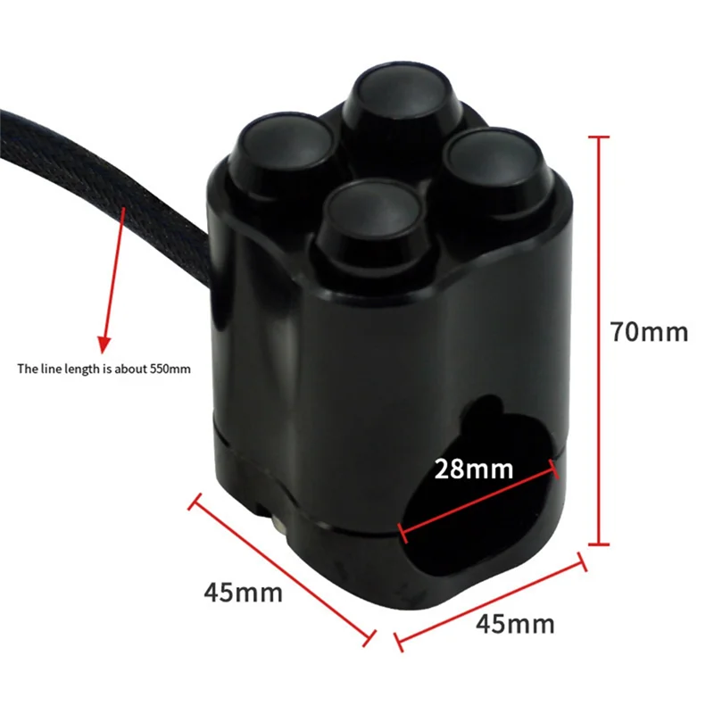 ممتاز-دراجة نارية متعددة الوظائف المقود التبديل مناسبة 28 مللي متر المقود التحكم التبديل بدء القرن ضوء بدوره إشارة