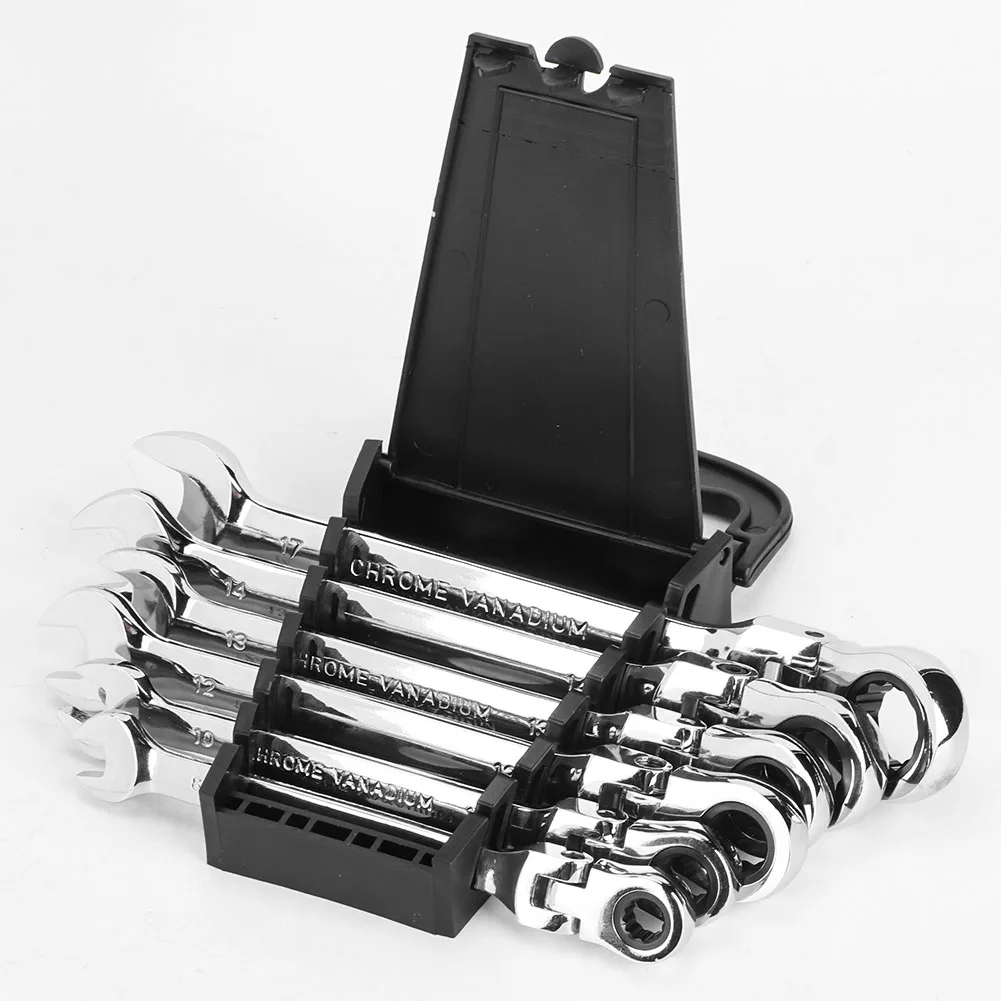 Flexible Head Multi functional Ratchet Conination Spanner Wrench 8-17mm Repair Tools Set Wrench Set Ratchet Spanner Set
