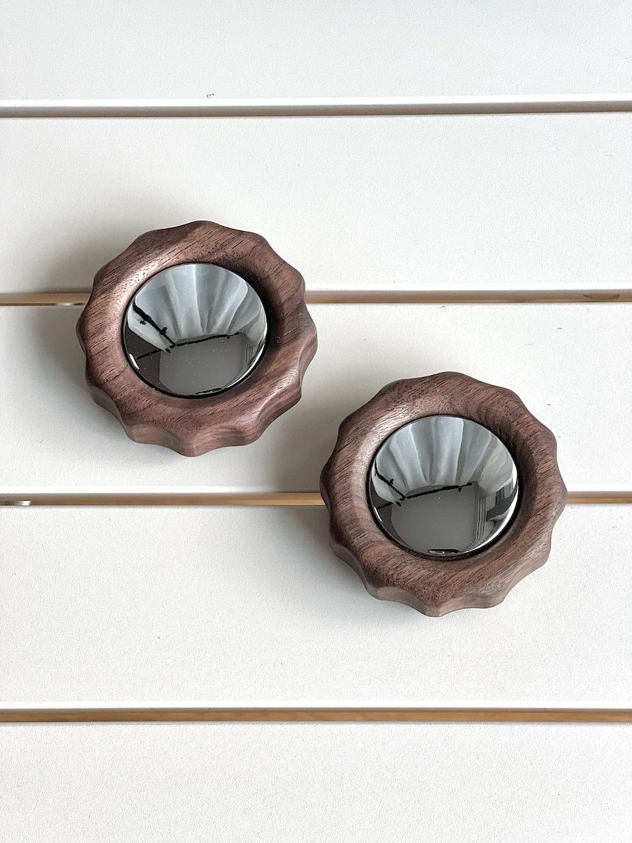 

E61 Espresso Machine Upgrade Kit - Walnut Wood Handle & Knob Set, Ideal for Home Baristas