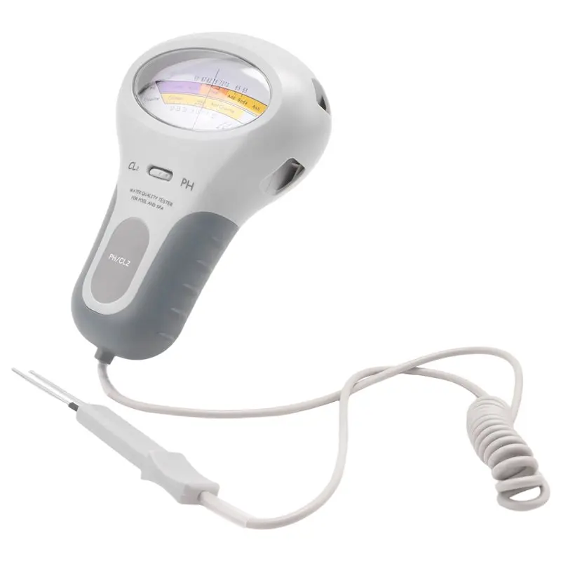 

BAAJ-1 PCS ABS 2-в-1 измеритель pH и хлора, тестер хлора, прибор для проверки качества воды, измерение CL2 для бассейнов и аквариумов