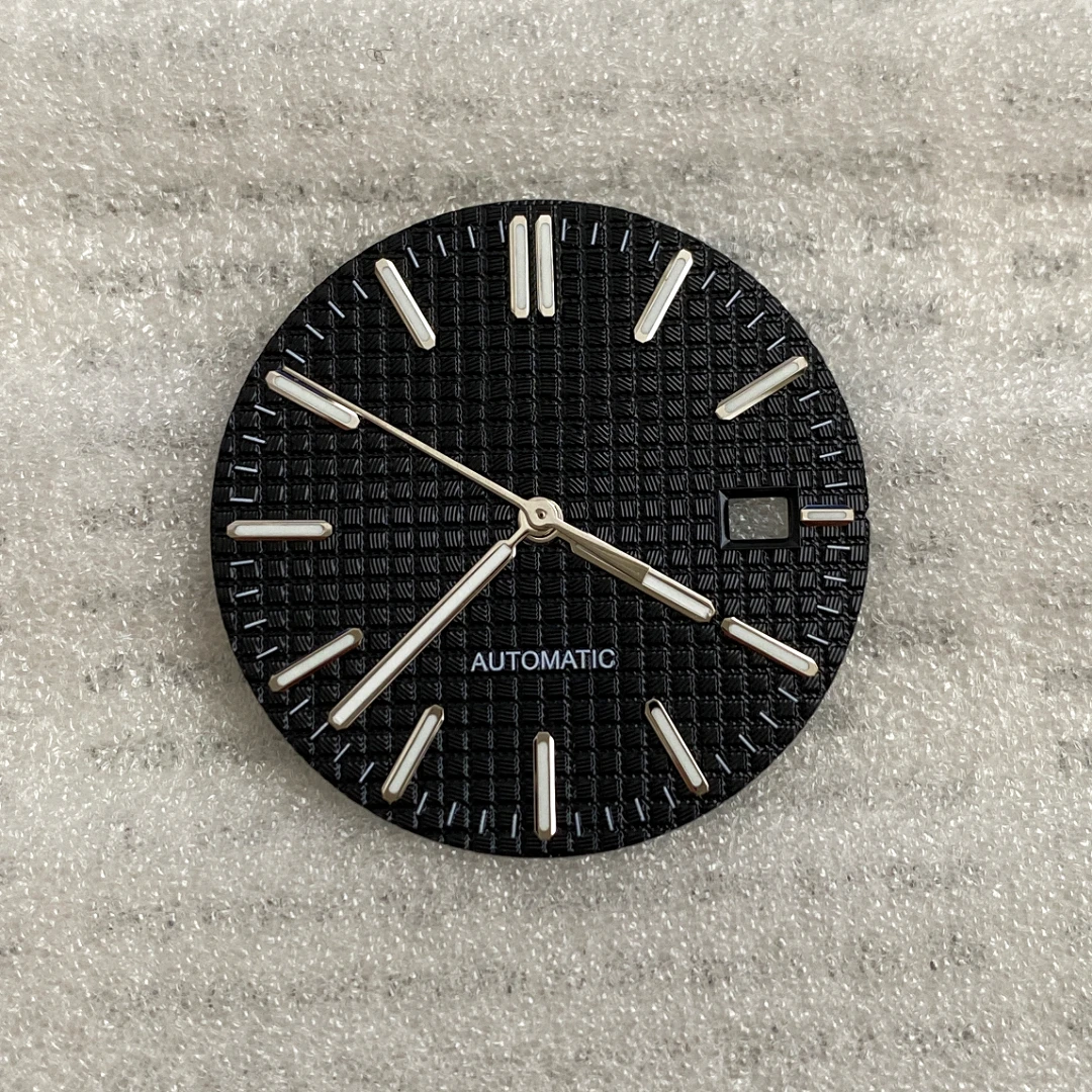 31.8 مللي متر الهراء الملمس ساعة الطلب وزارة الدفاع تاريخ نافذة ساعة الأيدي لا شعار صالح ل رويال البلوط سايكو NH35 حركة Lume ساعة ملحق