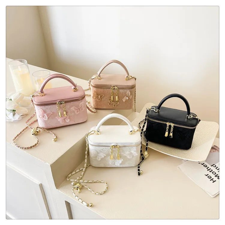 

Сумка-коробка с 3D-бабочкой 2025 года — многосторонняя сумочка через плечо/плечо, уникальная женская сумка с геометрическим рисунком