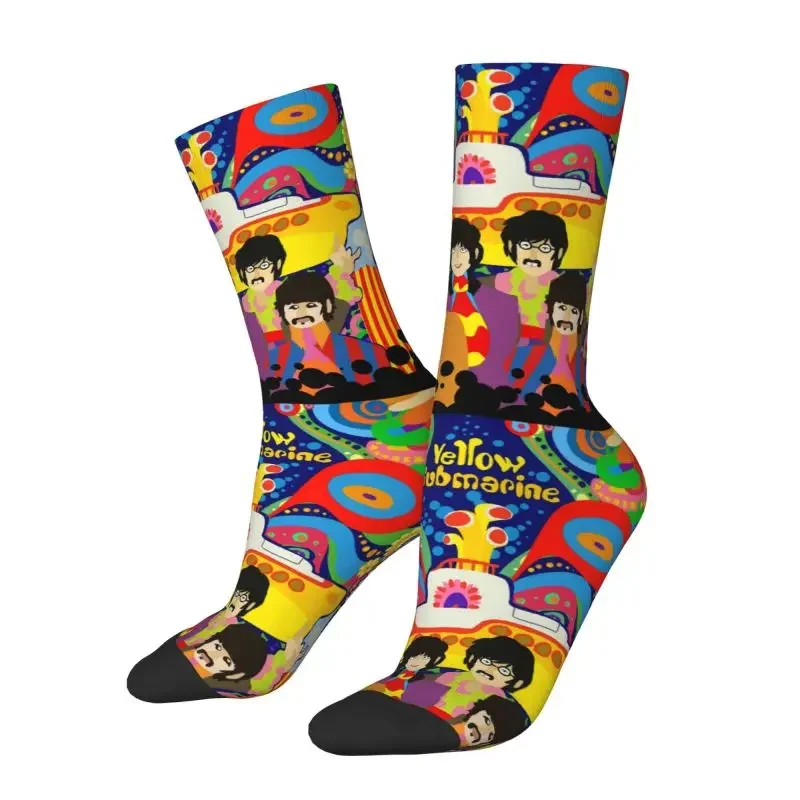 The Beatle Heavy Metal Rock Mens Crazy Crew Socks Unisex Fashion Spring Summer Autumn Winter Happy Funny Dress Socks