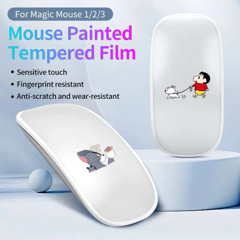 

Protective Cover For Magic Mouse Compatible with 1/2/3rd Generation Abrasion-resistant Frosted Tempered Film Mouse Cover