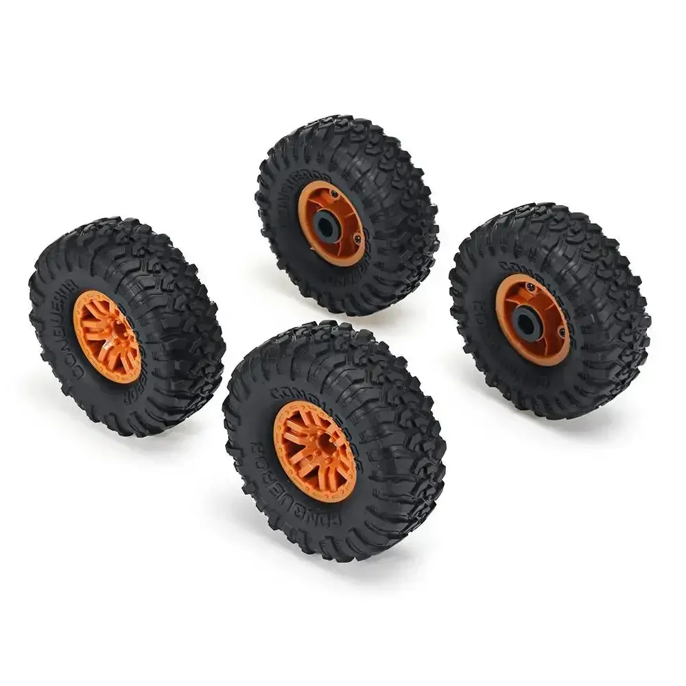 4Pcs RC Car Tires Wheels Rims for HB Toys ZP1001 1/10 RC Vehicles Spare Parts