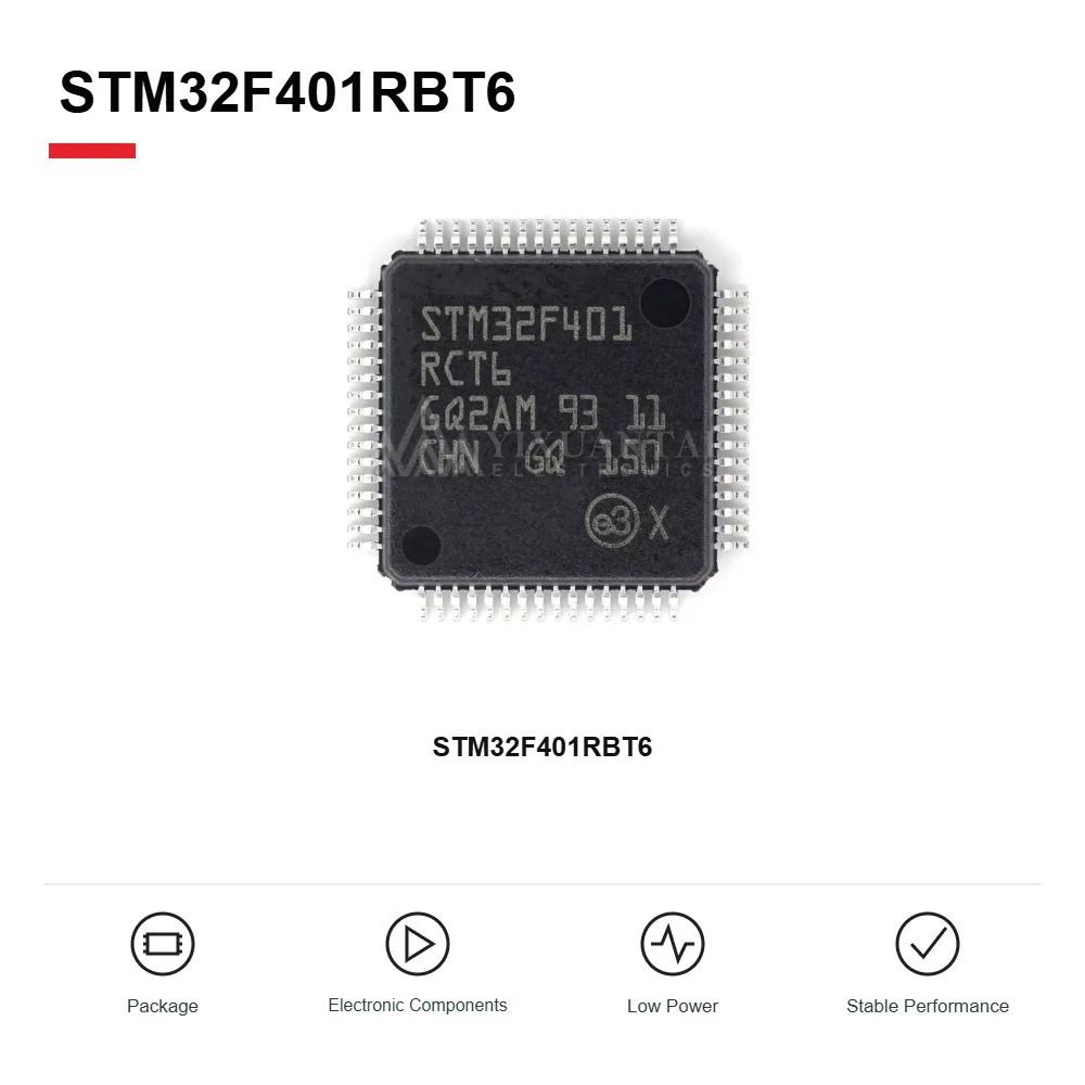 DIY 5pcs STM32F401RBT6 High Speed 32-Bit Microcontroller MCU IC LQFP 64-Pin 128KB Flash Embedded Control Chip 5pcs/lot