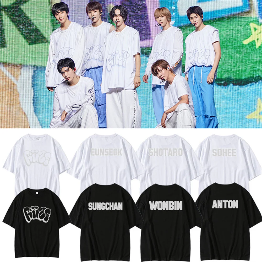 Kpop RIIZE T-shirt Concert Support Short Sleeve Summer Fashion O-Neck Loose Women Men Clothes ANTON SHOTARO SOHEE Fans Gift