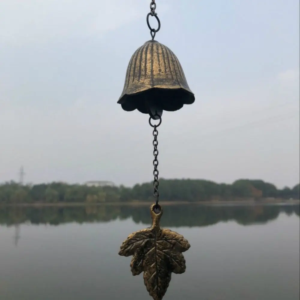 

Ремесленные чугунные колокольчики, винтажный креативный пейзажный колокольчик, ретро, простой колокольчик с благословением, дерево