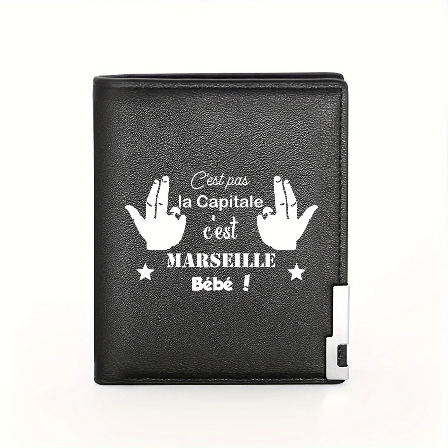 Marseille Isn't the Capital,Baby!  Business Mens Casual Elegant Simple Practical Quality Wallet Stylish Printing Graphic Creativ