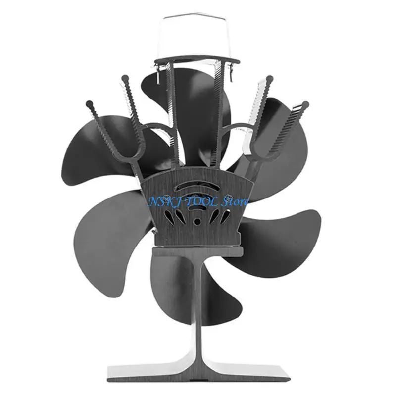 

L8RC SF306G Heat Powered 6 Stove Fan Eco Friendly and Efficient Stove Fan SF306G for Ideal Gift for Your Home