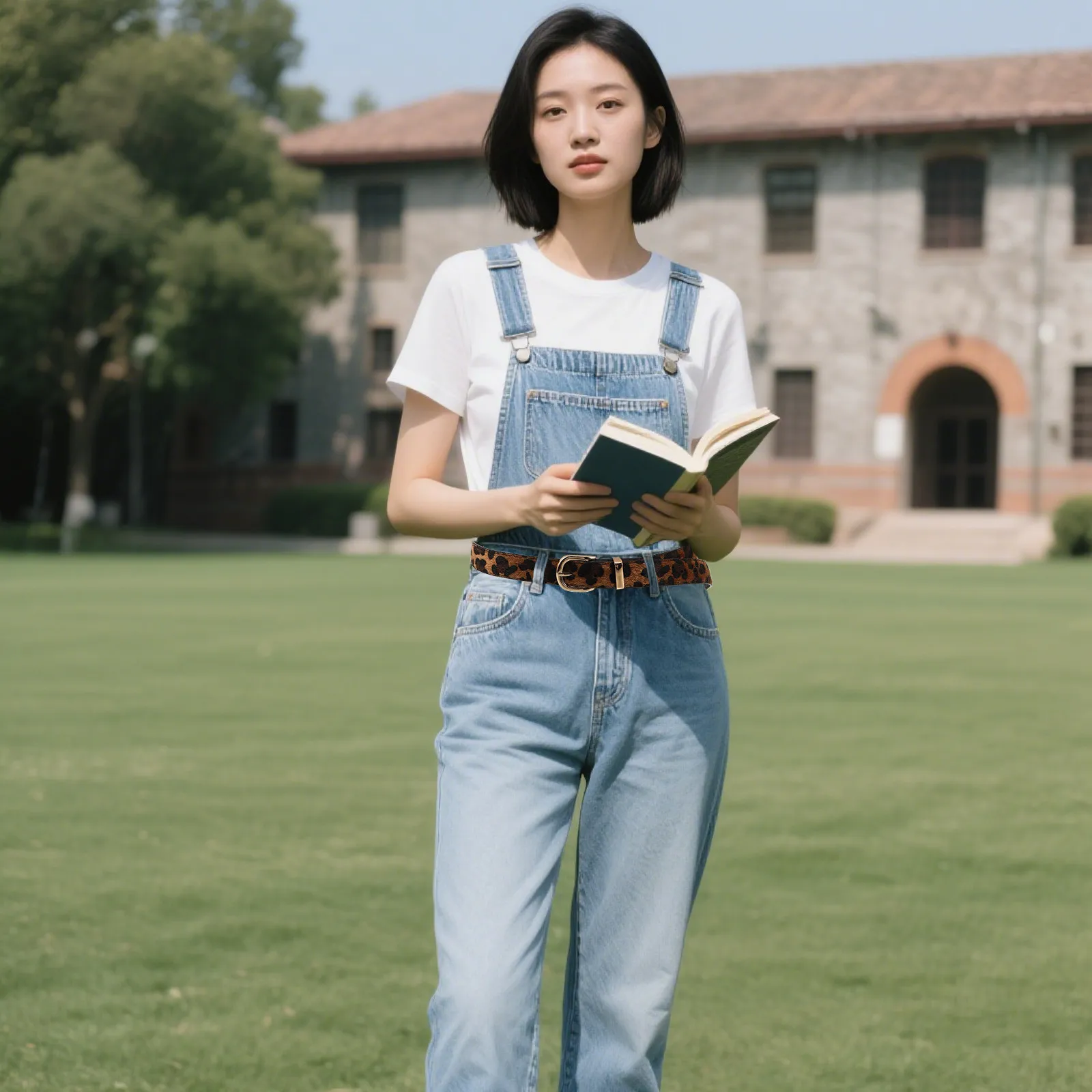 

Leopard Print Belt Women Wide Durable PU Waistband Adjustable Buckle Waist Belt for Jeans Dresses Western Vintage Style