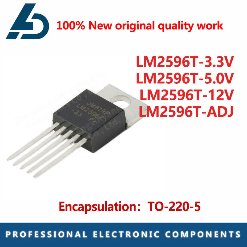 10PCS LM2596T-3.3V LM2596T-5.0V LM2596T-12V LM2596T-ADJ In-line TO-220-5 voltage regulator and buck