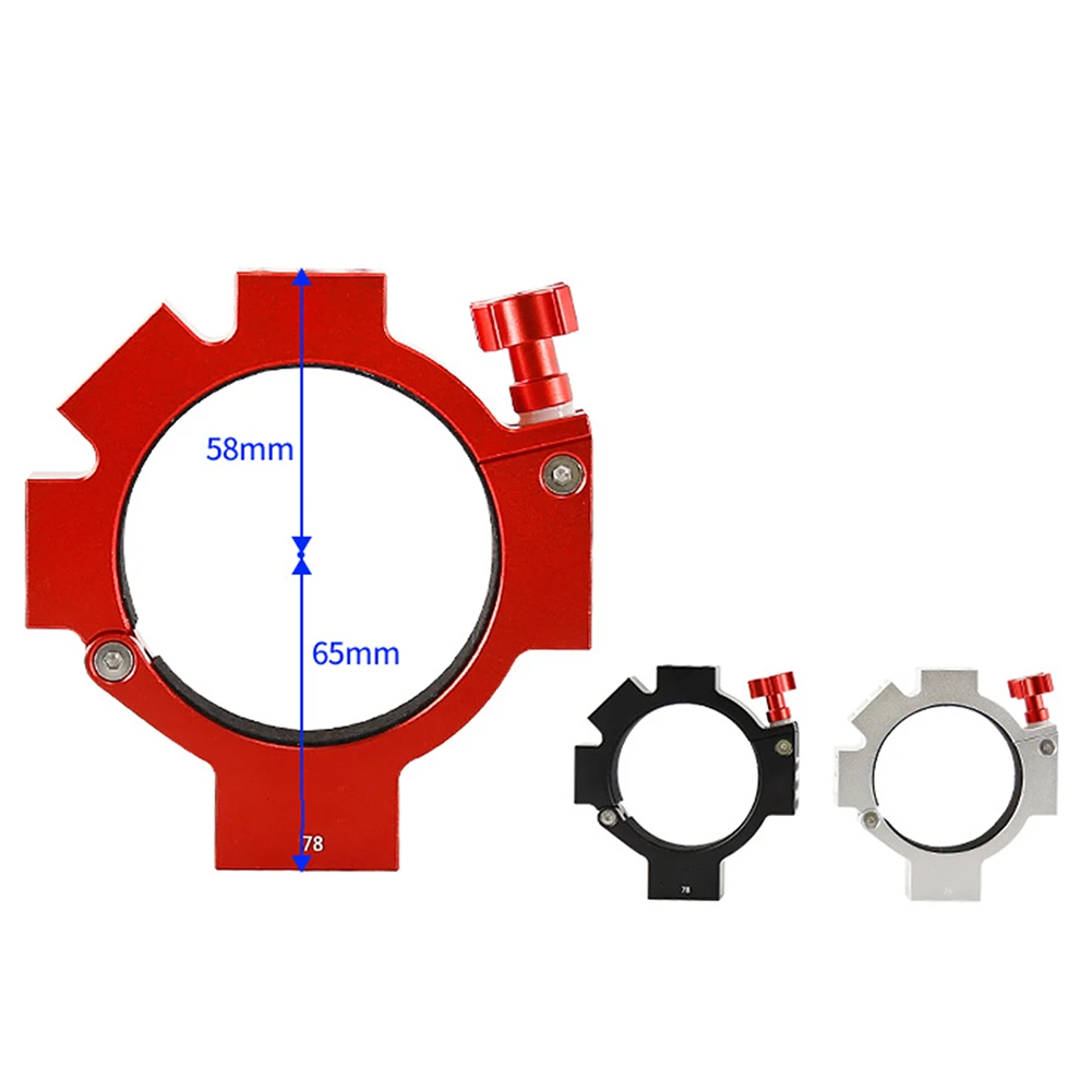 

Astronomical Telescope Holder Ring for ASI Cooled Cameras 78mm ID Aluminum Alloy Clamp with M6 and 1/4 20 Threaded Holes