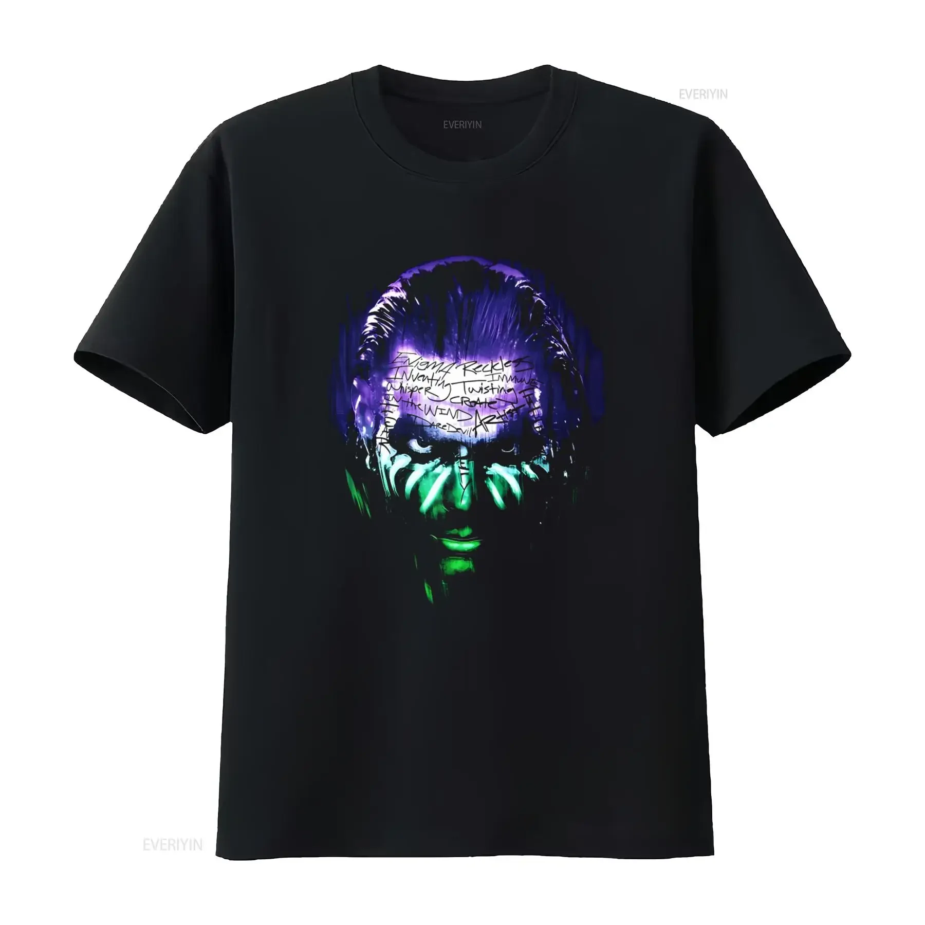 Popular Jeff Hardy Immune to Fear Super Cool Black S 5XL T Shirt with Unique Design vintage Washed Breathable fashion Unisex