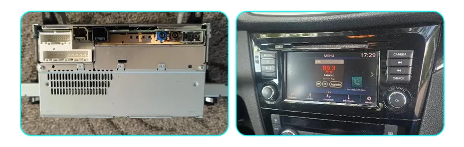 Android Autoradio für Nissan Qashqai J11 X-Trail 3 T32 2013-2017 Apple CarPlay, Multimedia- GPS-Navigation, BT, 4G, WLAN, FM, AM