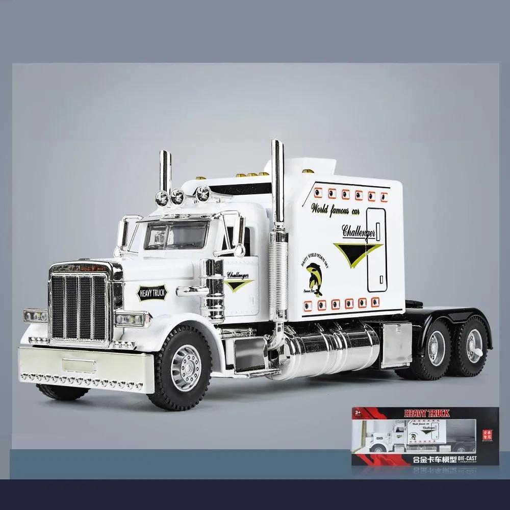 1/24 トレーラーアメリカレッカー車ヘッドトラクターダイキャスト合金