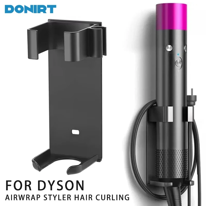 Suporte de parede para dyson airwrap styler modelador de cabelo curling ferro organizador de alumínio rack de armazenamento adequado vários bastões de cabelo encaracolado