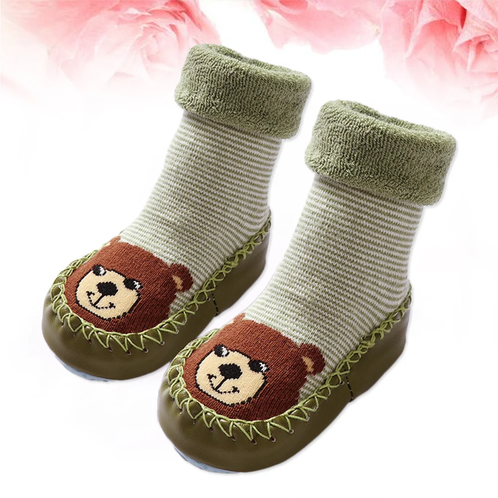 

1 Pair Anti-Slip Learning Walking For Kids Toddler Infant Cotton Cartoon Shoes 14Cm 15-23 Months Pattern Baby With Bubble Sole