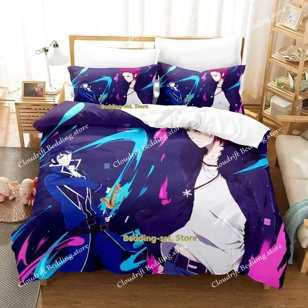 

K project Mikoto Suoh No Blood! No Bone! No Ash! Bedding Set Cartoon Anime three-piece set Adult Kid Bedroom Duvet cover Sets026