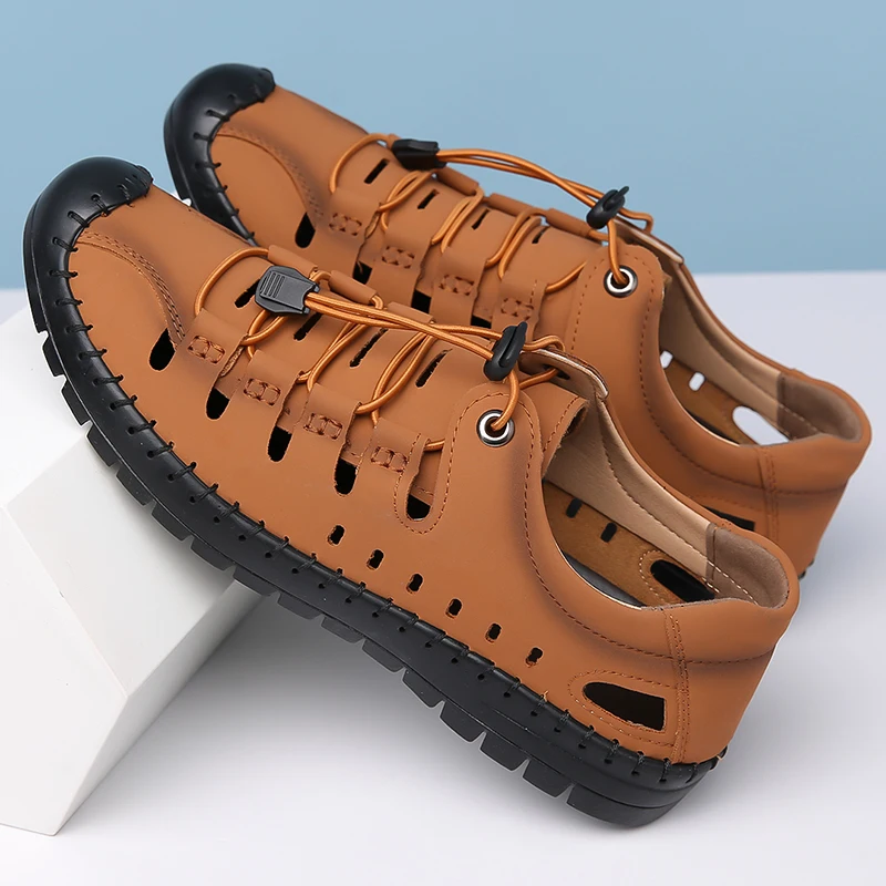 

Men Slippers Sole Open Toe Beach Slides All-match Man Flip Flops Men Sandals Versatile Half Flats Sandals Slides Big Size 48