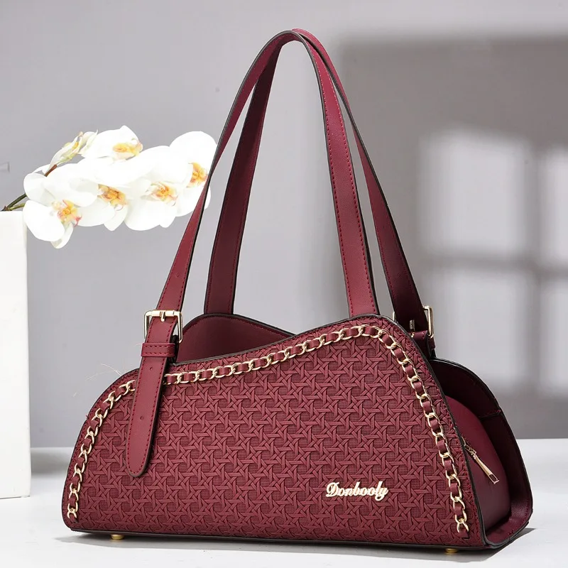 

2025 hot selling new fashionable embossed large capacity commuting bag, light luxury single shoulder crossbody handbag
