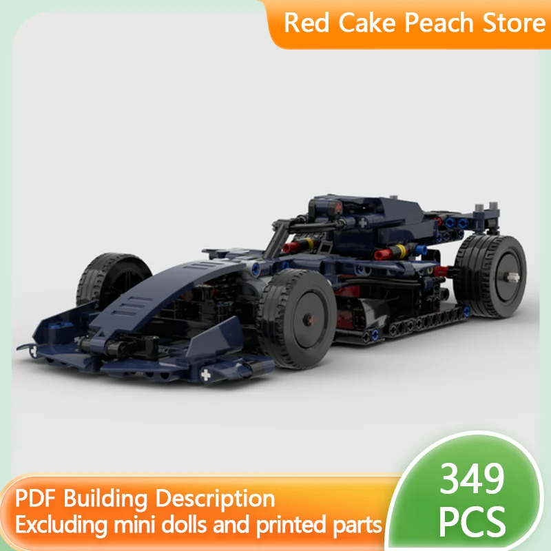 

Speed Racing Car Model MOC Building Bricks Classic Formula Racing Car Modular Technology Children Holiday Gift Assemble Toy Suit