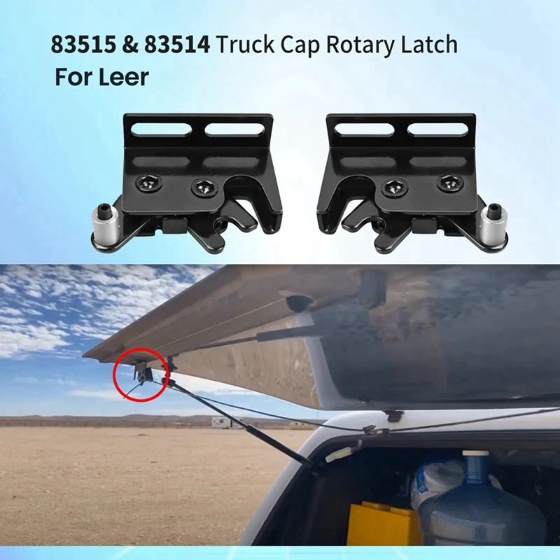 2X For Leer Truck Cap Rotary Latch 100XL/XR/XQ/180XL 700 Tonneau 83515 & 83514