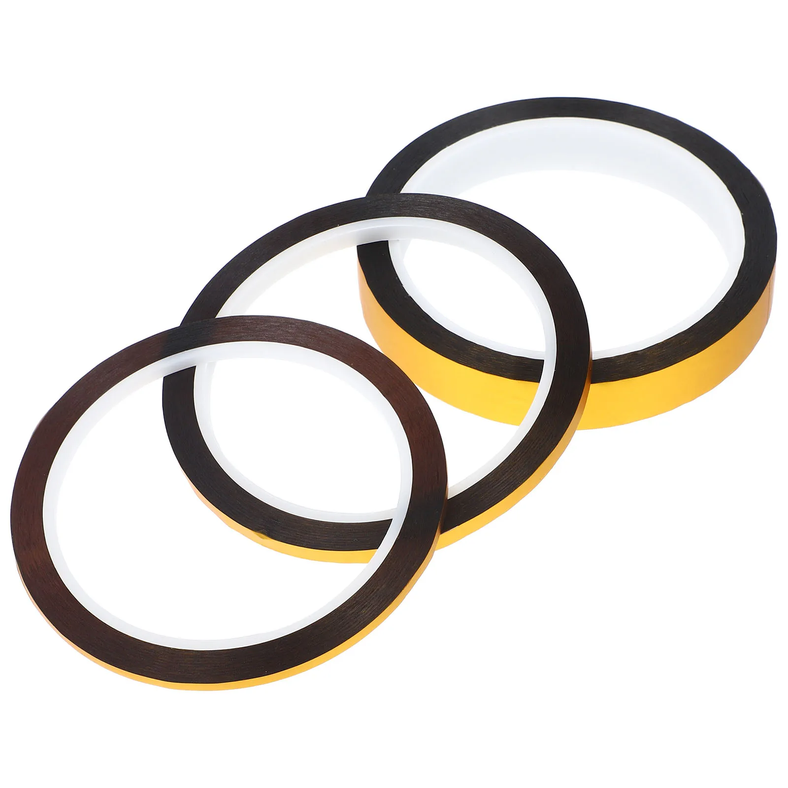 

3 Rolls Strips Decoration Foil Masking Decorative Tapes Craft Supplies Colored Golden Bopp Crafts