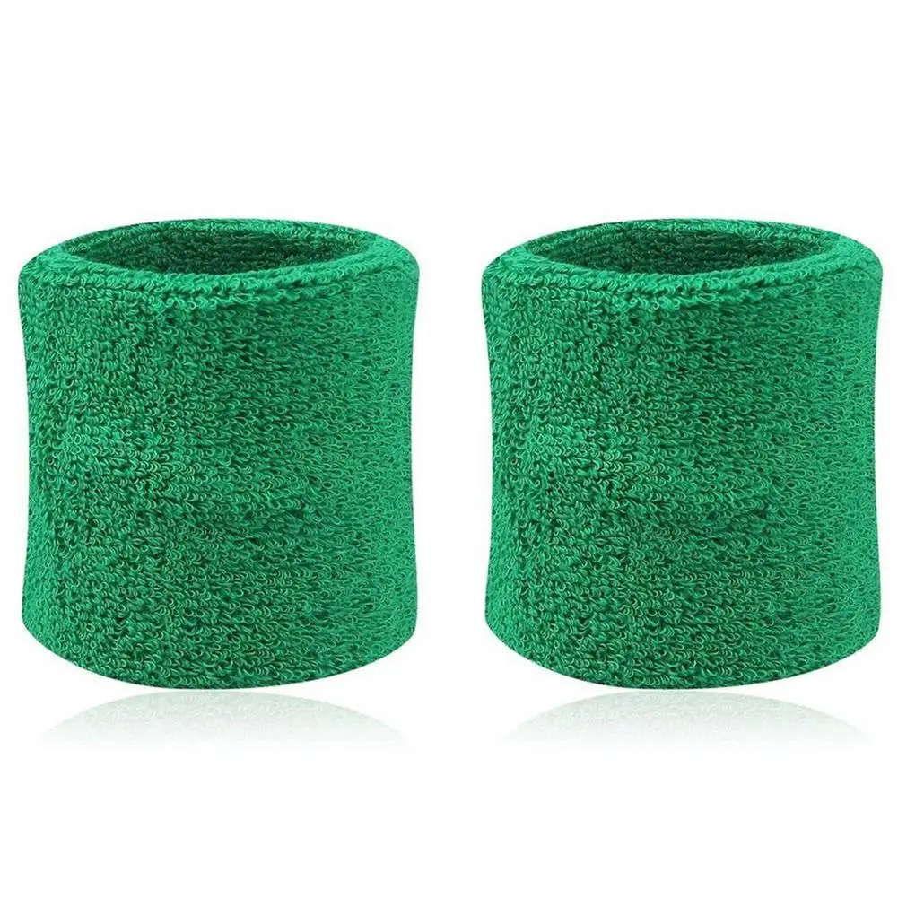 2 stuks katoenen polsband polsbandje tenniszweetbanden sneldrogende fitness zweetbandjes polsband veiligheid polssteun brace wrap band