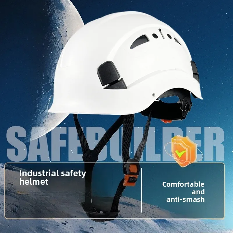 

CE Work Safety Hard Hat for Engineer Slotted Ventilated Construction Safety Helmet for Men & Women Industrial Adjustable Ratchet