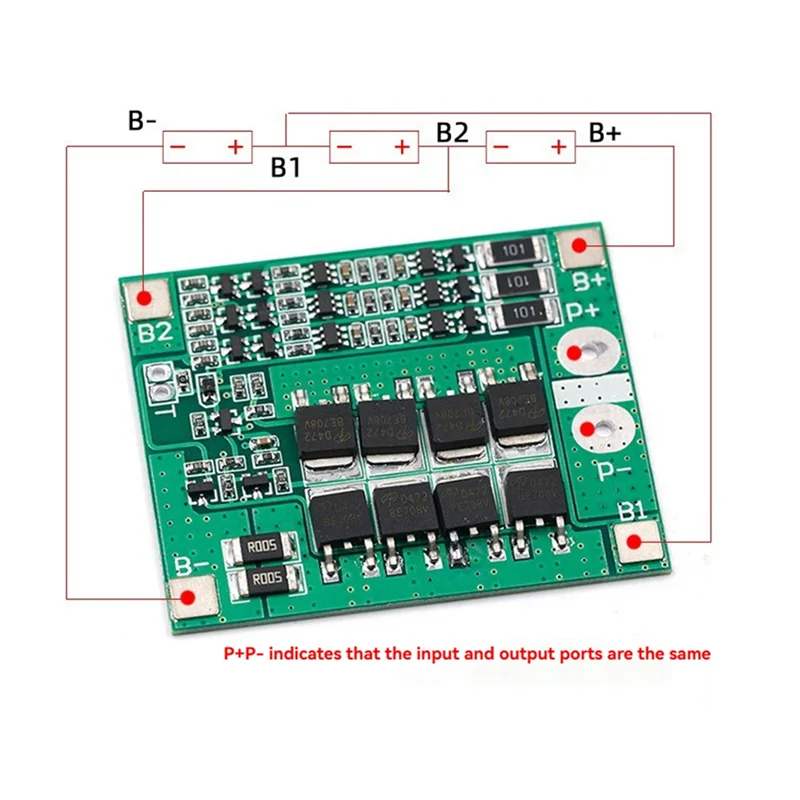 ABAC-3S 25A Lithium Battery Charger Protection Board 18650 BMS Protection Circuit Board For Li- Battery